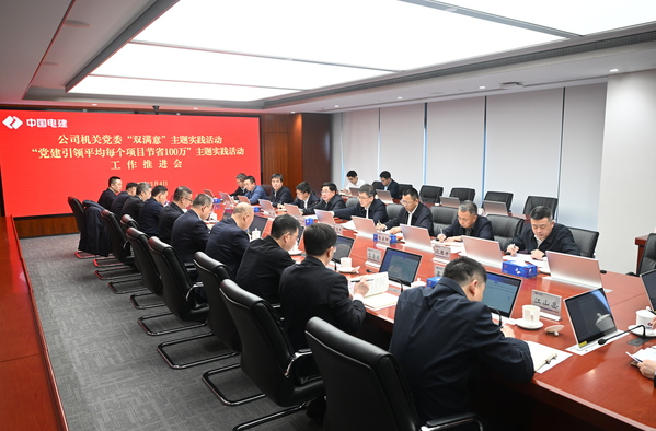 公司机关党委召开“双满意”和“党建引领平均每个项目节省100万”主题实践活动推进会