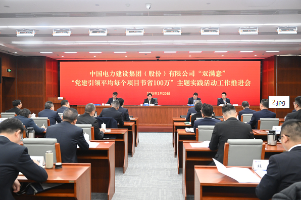 公司党委召开“双满意”和“党建引领平均每个项目节省100万”主题实践活动工作推进会